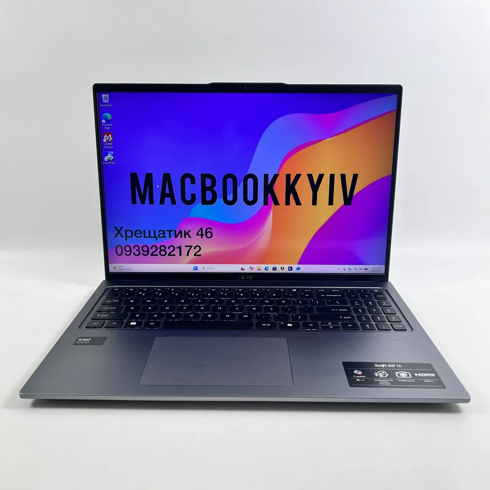 Acer Swift Go 16 Сенсорний, сенсорний екран — фото 8