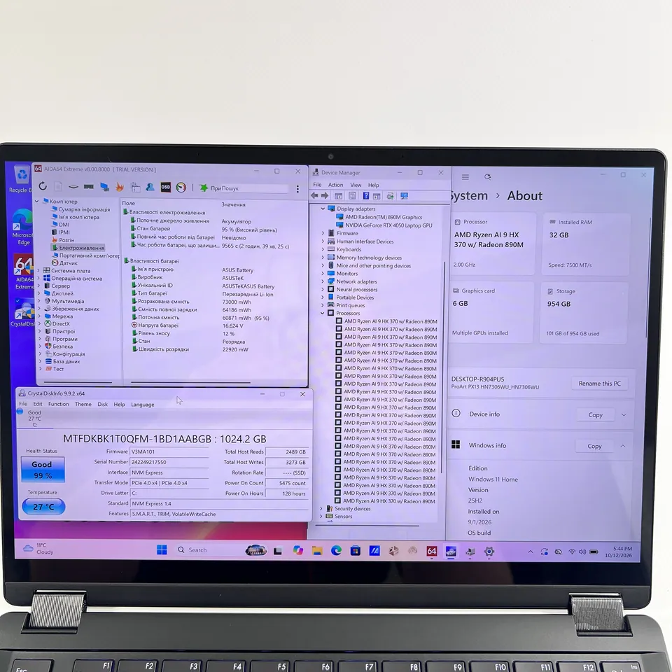 ASUS ProArt PX13 3K OLED 2-in-1 Cенсорний — фото 7