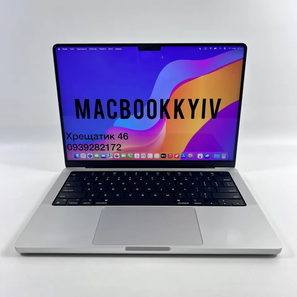 MacBook Pro 14 2021 M1 Pro/16/512 Silver, батарея 91% — фото 8